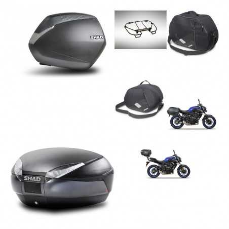 SHAD Baul trasero + maletas laterales accesorios herraje 3p montaje SH36 SH 36 SH48 DARK GREY PREMIUM KIT-272925