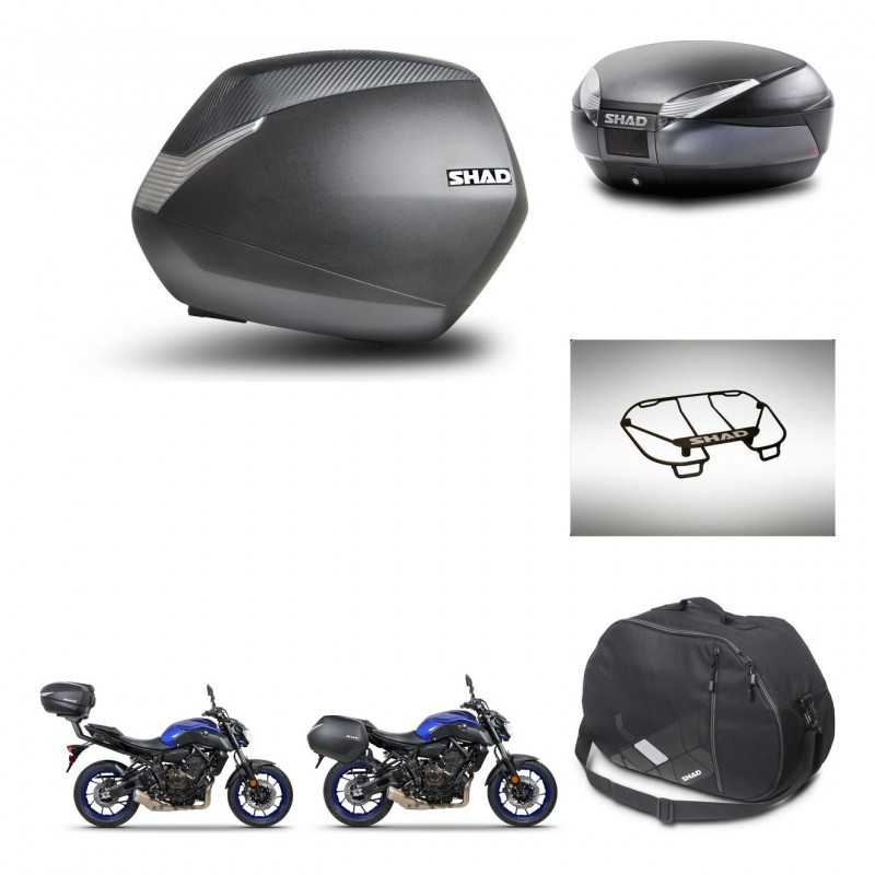 SHAD Rear trunk + side cases + accessories + 3p hardware + mounting hardware SH36 SH 36 SH48 DARK GREY PREMIUM KIT-272926