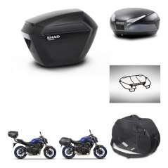 SHAD Rear trunk + side cases + accessories + 3p hardware + mounting hardware SH23 SH48 DARK GREY PREMIUM KIT-272927