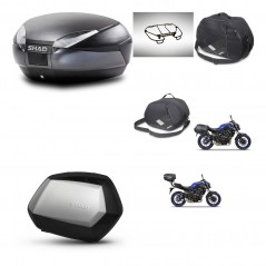 SHAD Side cases + rear trunk + accessories + 3p hardware + mounting hardware SH48 DARK GREY PREMIUM SC SH35 PREMIUM KIT-272931