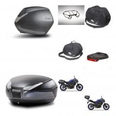 SHAD Rear trunk + side cases + accessories + 3p hardware + mounting hardware SH36 SH 36 SH48 DARK GREY PREMIUM KIT-272934