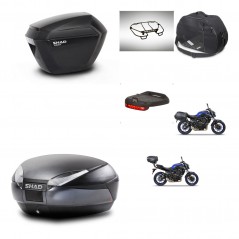 SHAD Rear trunk + side cases + accessories + 3p hardware + mounting hardware SH23 SH48 DARK GREY PREMIUM KIT-272936