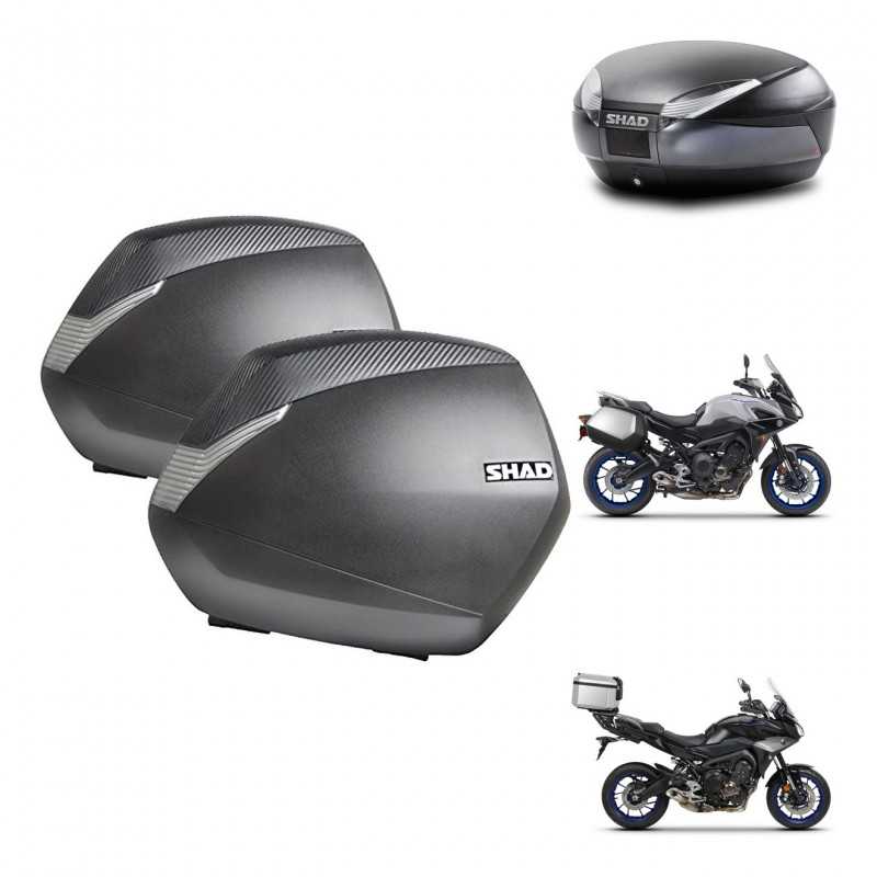 SHAD Rear trunk + side cases + 3p hardware + mounting hardware SH36 SH 36 SH48 DARK GREY PREMIUM KIT-272944