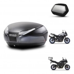 SHAD Side cases + rear trunk + 3p hardware + mounting hardware SH48 DARK GREY PREMIUM SC SH35 PREMIUM KIT-272950