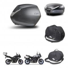 SHAD Baul trasero + maletas laterales accesorios herraje 3p montaje SH36 SH 36 SH48 DARK GREY PREMIUM KIT-272961
