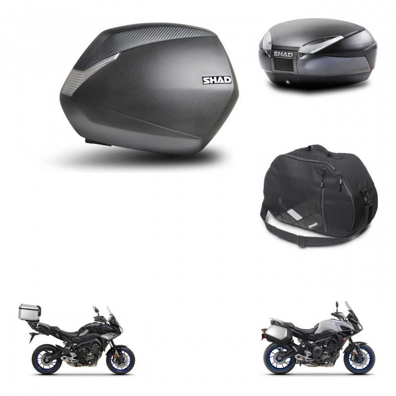 SHAD Rear trunk + side cases + internal bag + 3p hardware + mounting hardware SH36 SH 36 SH48 DARK GREY PREMIUM KIT-272962