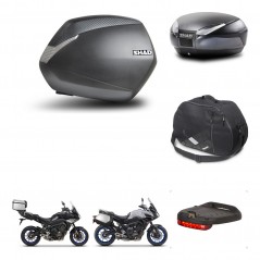 SHAD Baul trasero + maletas laterales accesorios herraje 3p montaje SH36 SH 36 SH48 DARK GREY PREMIUM KIT-272971