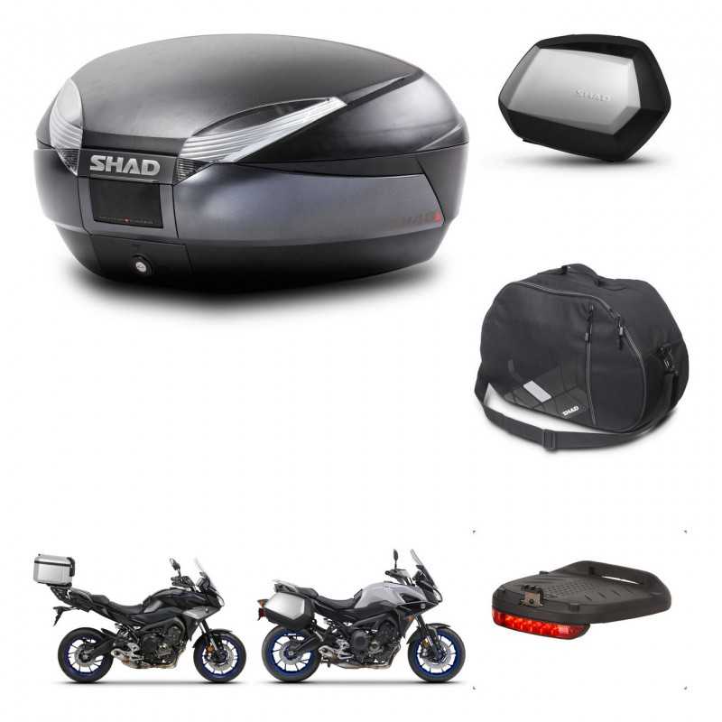 SHAD Side cases + rear trunk + accessories + 3p hardware + mounting hardware SH48 DARK GREY PREMIUM SC SH35 PREMIUM KIT-272977