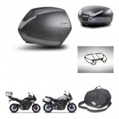 SHAD Rear trunk + side cases + accessories + 3p hardware + mounting hardware SH36 SH 36 SH48 DARK GREY PREMIUM KIT-272979