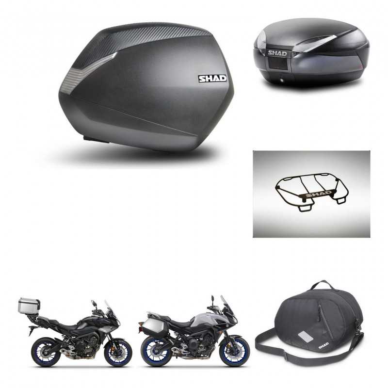 SHAD Rear trunk + side cases + accessories + 3p hardware + mounting hardware SH36 SH 36 SH48 DARK GREY PREMIUM KIT-272979