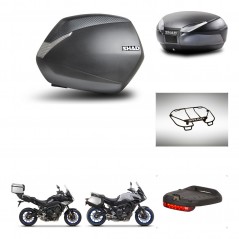 SHAD Baul trasero + maletas laterales accesorios herraje 3p montaje SH36 SH 36 SH48 DARK GREY PREMIUM KIT-272989