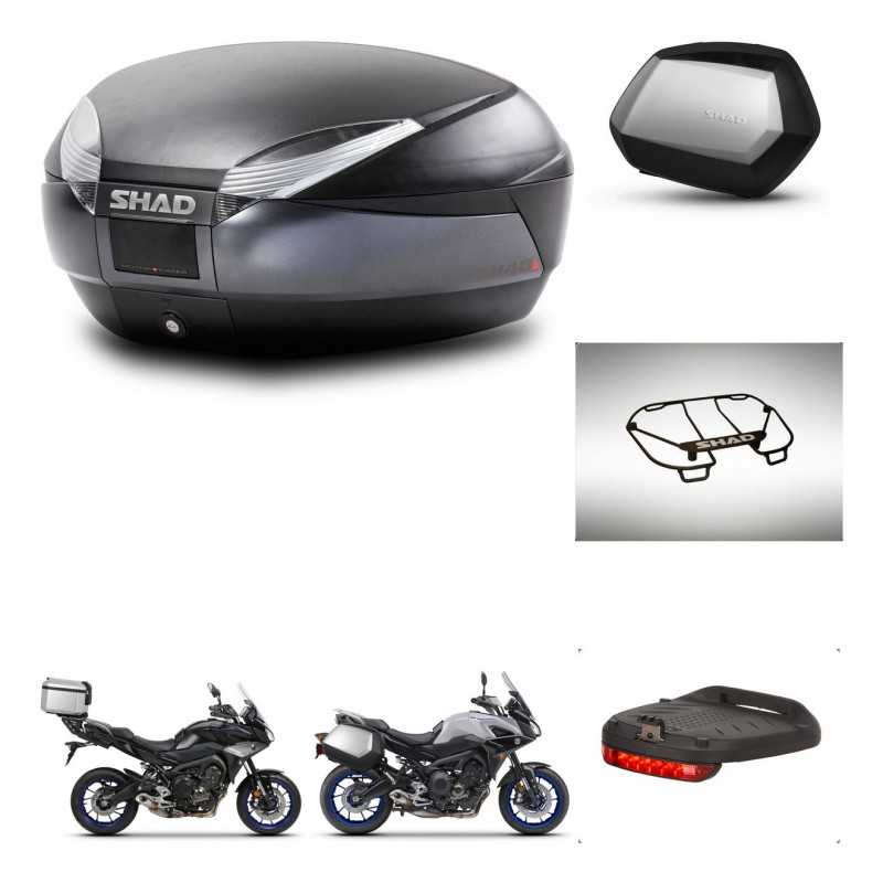 SHAD Side cases + rear trunk + accessories + 3p hardware + mounting hardware SH48 DARK GREY PREMIUM SC SH35 PREMIUM KIT-272995