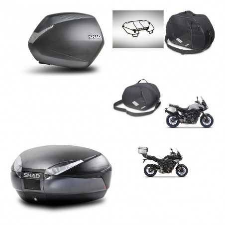 SHAD Baul trasero + maletas laterales accesorios herraje 3p montaje SH36 SH 36 SH48 DARK GREY PREMIUM KIT-272997