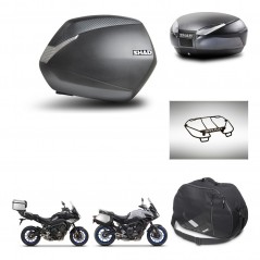 SHAD Baul trasero + maletas laterales accesorios herraje 3p montaje SH36 SH 36 SH48 DARK GREY PREMIUM KIT-272998