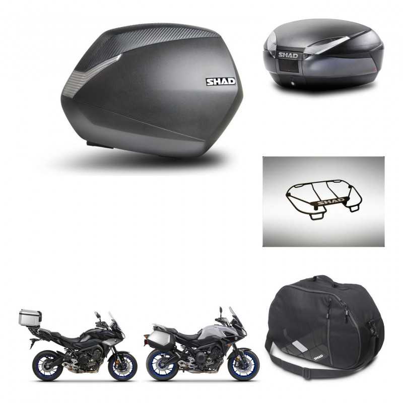SHAD Rear trunk + side cases + accessories + 3p hardware + mounting hardware SH36 SH 36 SH48 DARK GREY PREMIUM KIT-272998