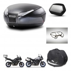 SHAD Side cases + rear trunk + accessories + 3p hardware + mounting hardware SH48 DARK GREY PREMIUM SC SH35 PREMIUM KIT-273004