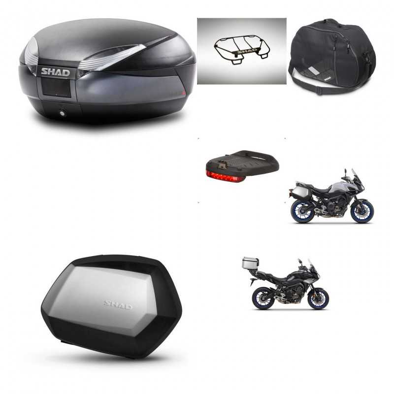 SHAD Side cases + rear trunk + accessories + 3p hardware + mounting hardware SH48 DARK GREY PREMIUM SC SH35 PREMIUM KIT-273013