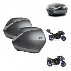 SHAD Rear trunk + side cases + mounting hardware + 3p hardware SH36 SH 36 SH48 DARK GREY PREMIUM KIT-273016