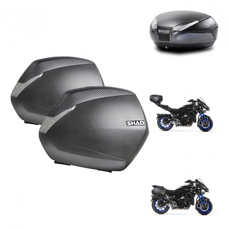 SHAD Rear trunk + side cases + mounting hardware + 3p hardware SH36 SH 36 SH48 DARK GREY PREMIUM KIT-273016