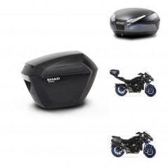 SHAD Rear trunk + side cases + mounting hardware + 3p hardware SH23 SH48 DARK GREY PREMIUM KIT-273017