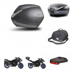 SHAD Rear trunk + side cases + accessories + mounting hardware + 3p hardware SH36 SH 36 SH48 DARK GREY PREMIUM KIT-273024