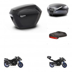 SHAD Rear trunk + side cases + brake light + mounting hardware + 3p hardware SH23 SH48 DARK GREY PREMIUM KIT-273026