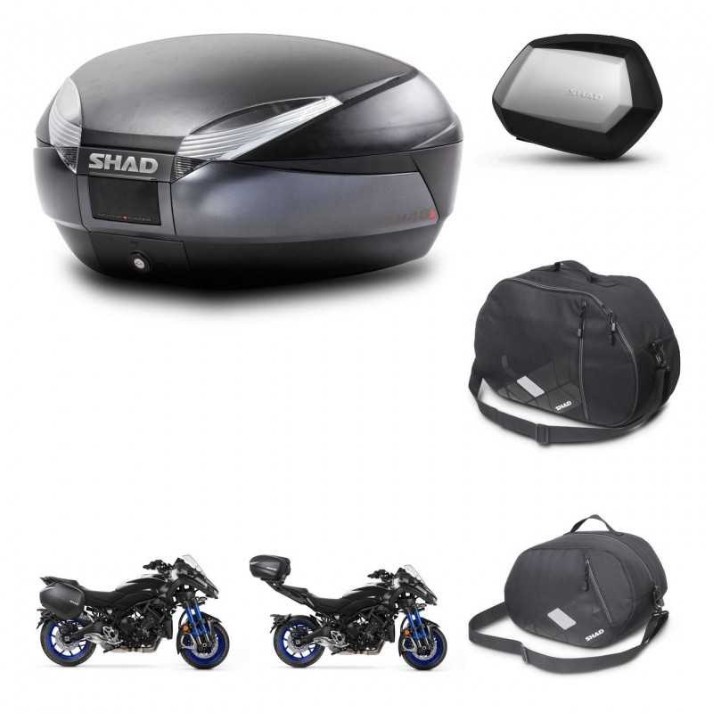 SHAD Side cases + rear trunk + accessories + mounting hardware + 3p hardware SH48 DARK GREY PREMIUM SC SH35 PREMIUM KIT-273039