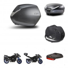 SHAD Baul trasero + maletas laterales accesorios herraje montaje 3p SH36 SH 36 SH48 DARK GREY PREMIUM KIT-273043