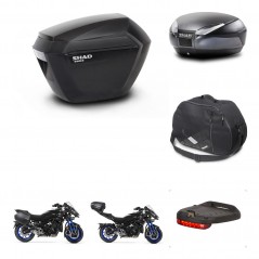 SHAD Rear trunk + side cases + accessories + mounting hardware + 3p hardware SH23 SH48 DARK GREY PREMIUM KIT-273044