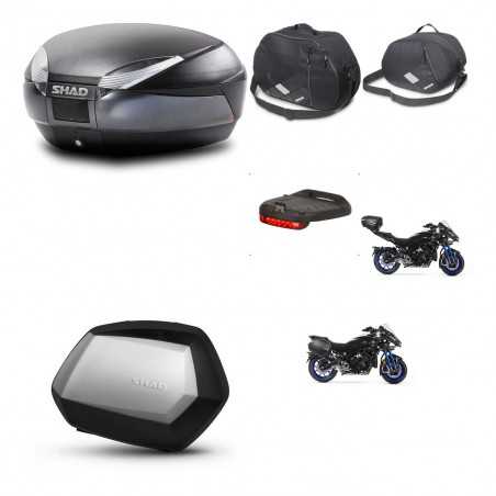 SHAD Side cases + rear trunk + accessories + mounting hardware + 3p hardware SH48 DARK GREY PREMIUM SC SH35 PREMIUM KIT-273048
