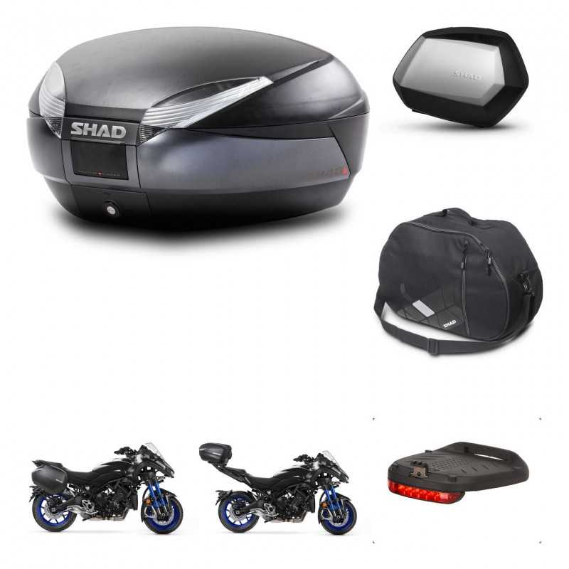 SHAD Side cases + rear trunk + accessories + mounting hardware + 3p hardware SH48 DARK GREY PREMIUM SC SH35 PREMIUM KIT-273049