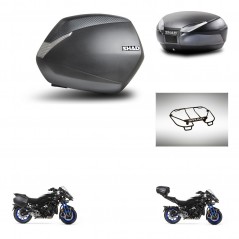 SHAD Rear trunk + side cases + upper rack rack + mounting hardware + 3p hardware SH36 SH 36 SH48 DARK GREY PREMIUM KIT-273052