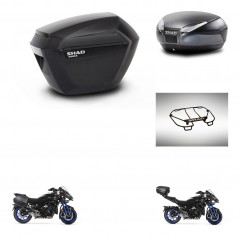 SHAD Rear trunk + side cases + upper rack rack + mounting hardware + 3p hardware SH23 SH48 DARK GREY PREMIUM KIT-273053