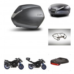 SHAD Baul trasero + maletas laterales accesorios herraje montaje 3p SH36 SH 36 SH48 DARK GREY PREMIUM KIT-273061