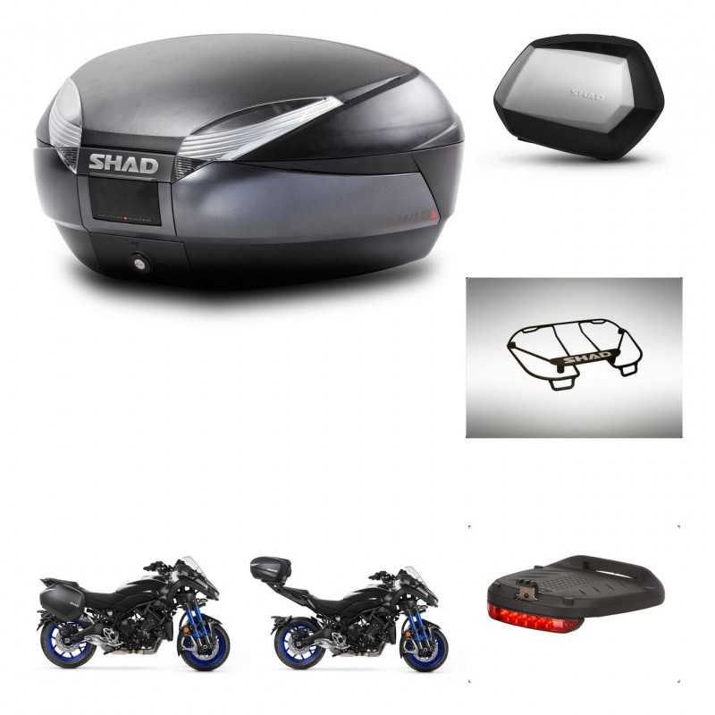 SHAD Side cases + rear trunk + accessories + mounting hardware + 3p hardware SH48 DARK GREY PREMIUM SC SH35 PREMIUM KIT-273067