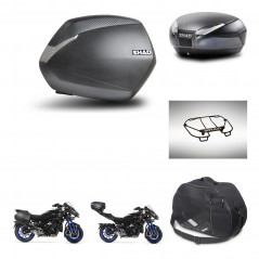 SHAD Rear trunk + side cases + accessories + mounting hardware + 3p hardware SH36 SH 36 SH48 DARK GREY PREMIUM KIT-273070