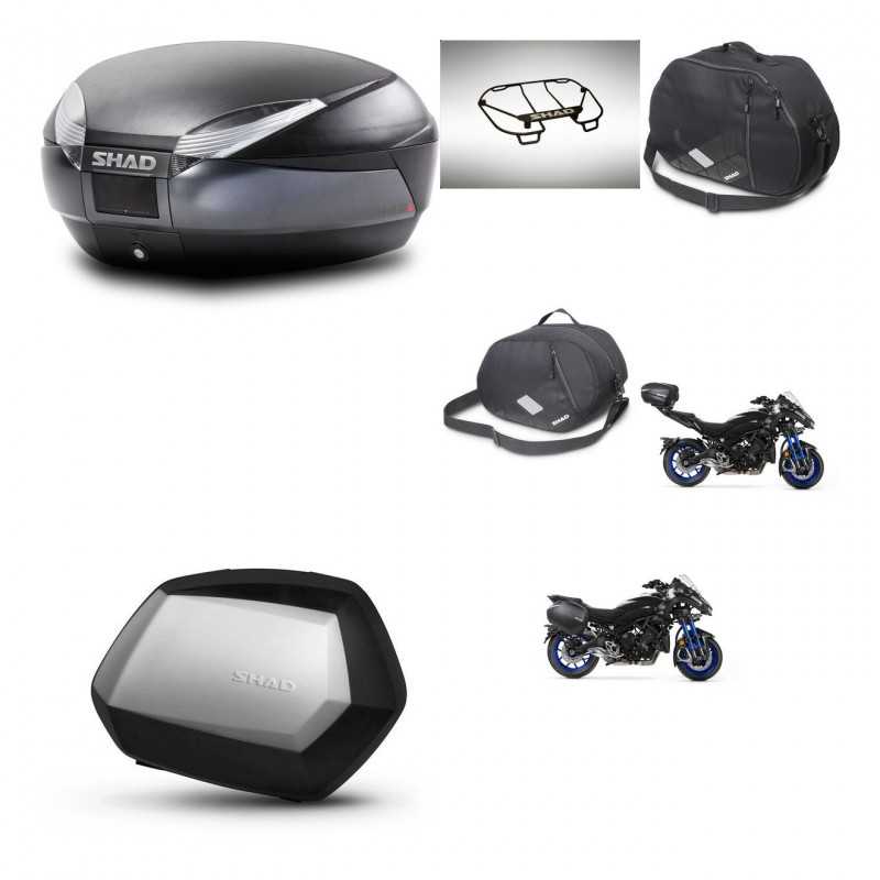 SHAD Side cases + rear trunk + accessories + mounting hardware + 3p hardware SH48 DARK GREY PREMIUM SC SH35 PREMIUM KIT-273075
