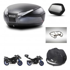SHAD Side cases + rear trunk + accessories + mounting hardware + 3p hardware SH48 DARK GREY PREMIUM SC SH35 PREMIUM KIT-273076