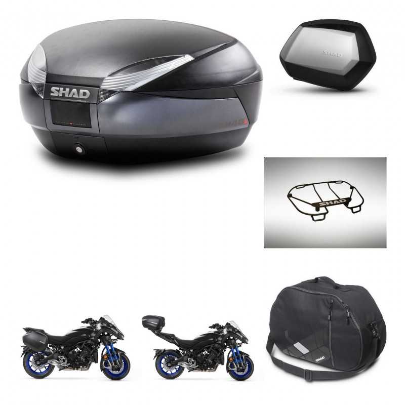 SHAD Side cases + rear trunk + accessories + mounting hardware + 3p hardware SH48 DARK GREY PREMIUM SC SH35 PREMIUM KIT-273076