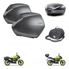 SHAD Rear trunk + side cases + internal bag + mounting hardware + 3p hardware SH36 SH 36 SH48 DARK GREY PREMIUM KIT-273087