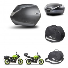 SHAD Rear trunk + side cases + accessories + mounting hardware + 3p hardware SH36 SH 36 SH48 DARK GREY PREMIUM KIT-273105