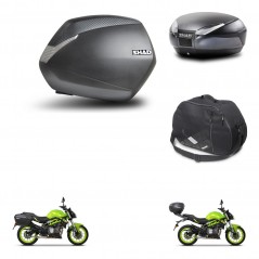 SHAD Rear trunk + side cases + internal bag + mounting hardware + 3p hardware SH36 SH 36 SH48 DARK GREY PREMIUM KIT-273106