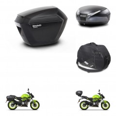 SHAD Rear trunk + side cases + internal bag + mounting hardware + 3p hardware SH23 SH48 DARK GREY PREMIUM KIT-273107