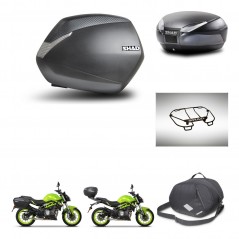 SHAD Rear trunk + side cases + accessories + mounting hardware + 3p hardware SH36 SH 36 SH48 DARK GREY PREMIUM KIT-273123