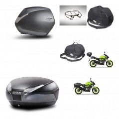 SHAD Baul trasero + maletas laterales accesorios herraje montaje 3p SH36 SH 36 SH48 DARK GREY PREMIUM KIT-273141