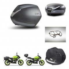 SHAD Rear trunk + side cases + accessories + mounting hardware + 3p hardware SH36 SH 36 SH48 DARK GREY PREMIUM KIT-273142