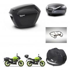 SHAD Rear trunk + side cases + accessories + mounting hardware + 3p hardware SH23 SH48 DARK GREY PREMIUM KIT-273143