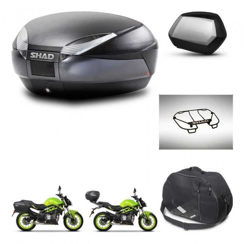 SHAD Side cases + rear trunk + accessories + mounting hardware + 3p hardware SH48 DARK GREY PREMIUM SC SH35 PREMIUM KIT-273148