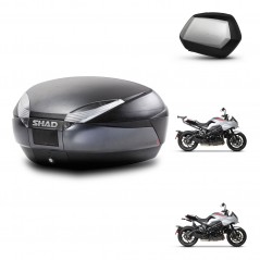 SHAD Maletas laterales + baul trasero herraje montaje 3p SH48 DARK GREY PREMIUM SC SH35 KIT-273166
