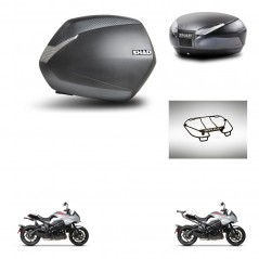 SHAD Rear trunk + side cases + upper rack rack + mounting hardware + 3p hardware SH36 SH 36 SH48 DARK GREY PREMIUM KIT-273196
